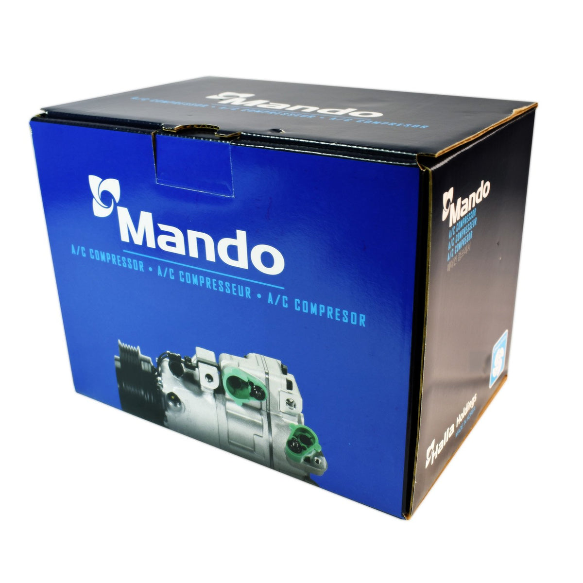 MANDO 10A1073 Mando New 10A1073 AC Compressor with Clutch Original Equipment (Pre-filled Oil)