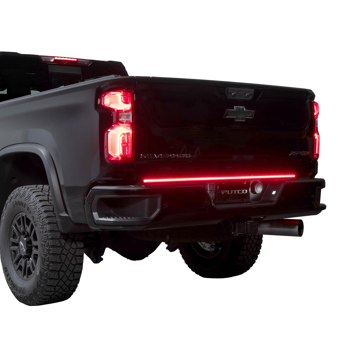 Putco 9201960-05 Putco 60" Blade LED Tailgate Light Bar Red/Amber/White LEDs & Plug-N-Play Quick Connect Harness - Fits Chevy Silverado/GMC Sierra 2020-2026