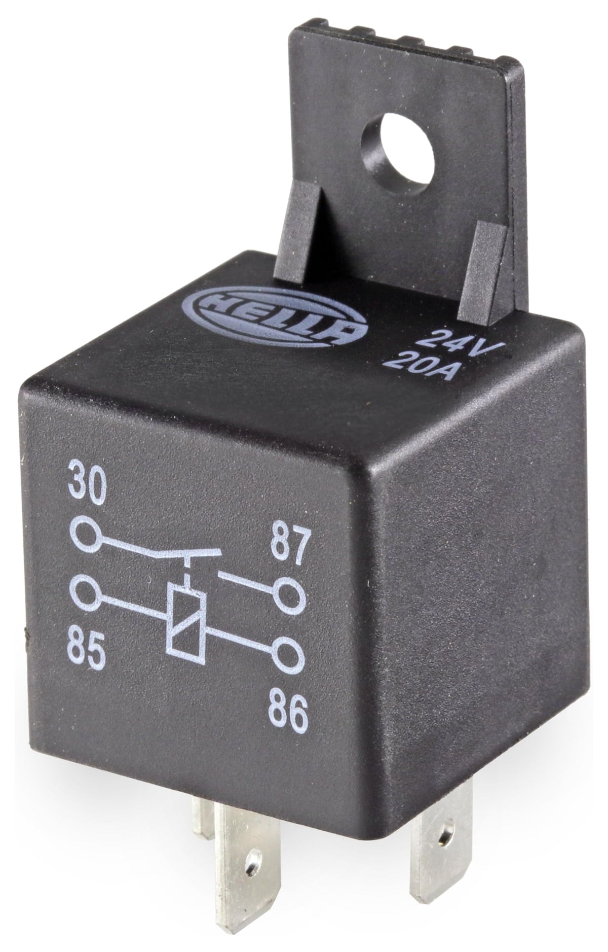 Hella 965400101 12V, 4 Pin, Mini ISO Relay with Bracket, Multi