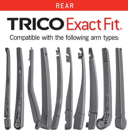 TRICO 14-A TRICO Exact Fit 14 Inch Rear Wiper Blade Fits Select Chrysler, Dodge, Hyundai, Jeep, Kia, Lexus, Mazda, Mitsubishi, Scion, And Toyota Model Years, Part Number 14-A