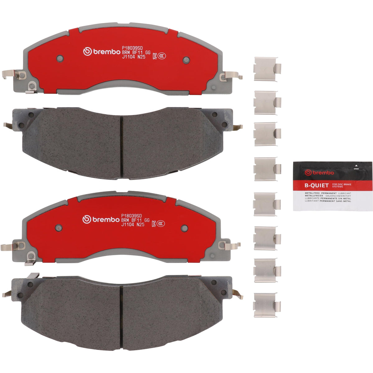 BREMBO P18024SD Brembo Disc Brake Pad Set Severe Duty P18039SD