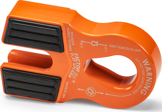 FACTOR 55 00375-07 Factor 55 Flat Splicer Low-Profile Design for Synthetic Rope, Fits Synthetic Rope up to 1/2" - Orange