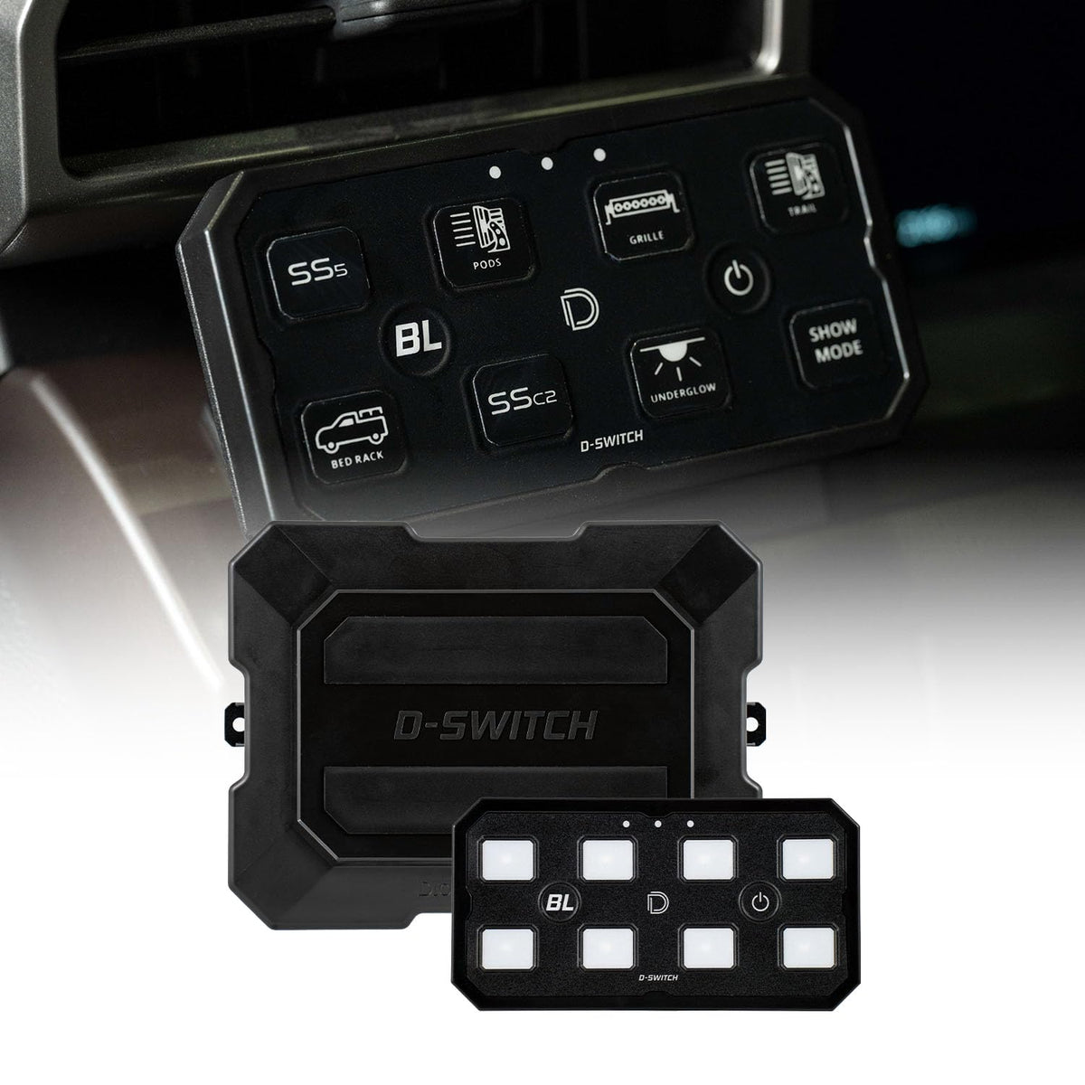 Diode Dynamics DD8373 Diode Dynamics D-Switch 8-Channel Switch Panel
