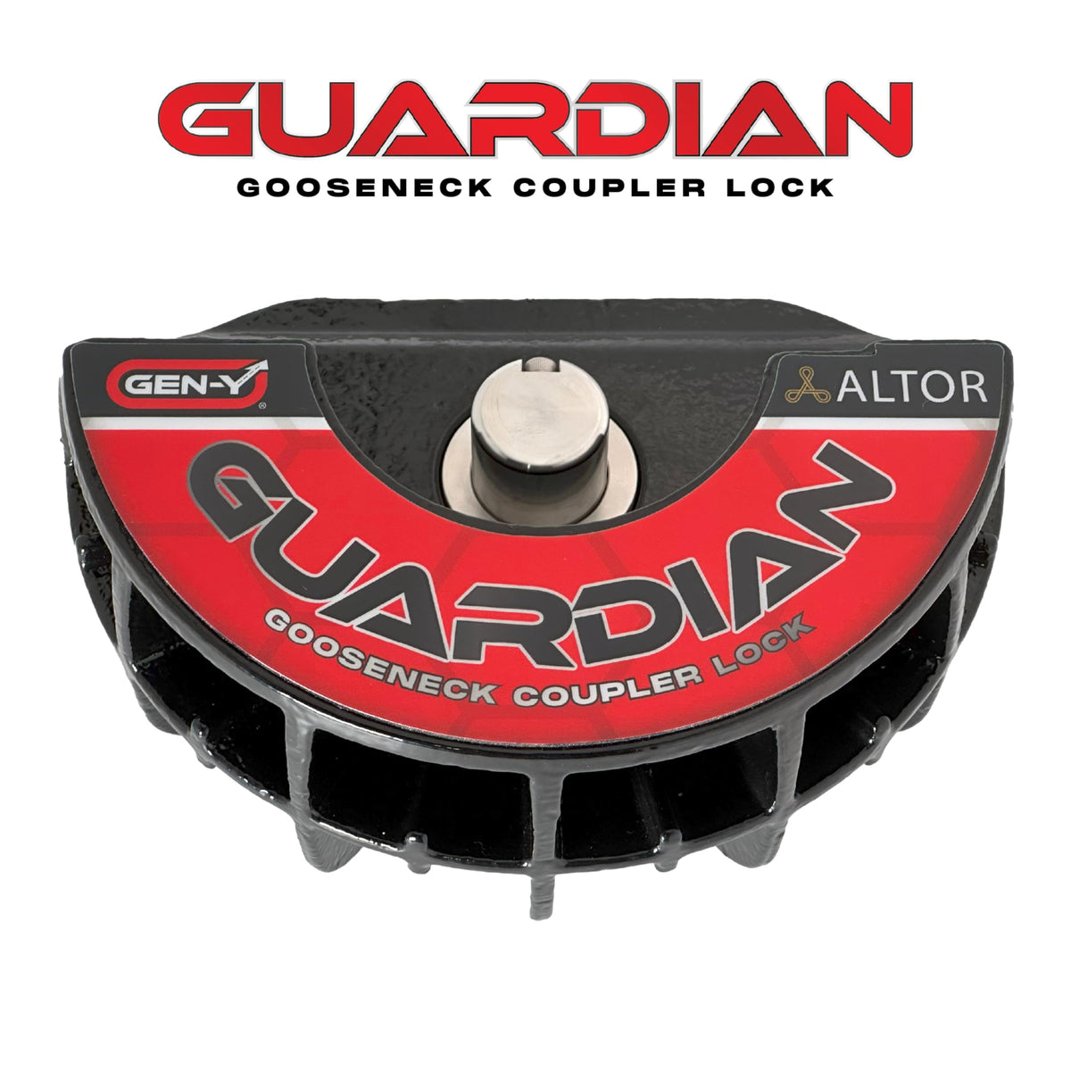 GEN-Y HITCH GH-105700 GEN-Y Hitch Trailer Coupler Lock for Gooseneck Coupler and Pin Boxes, Black