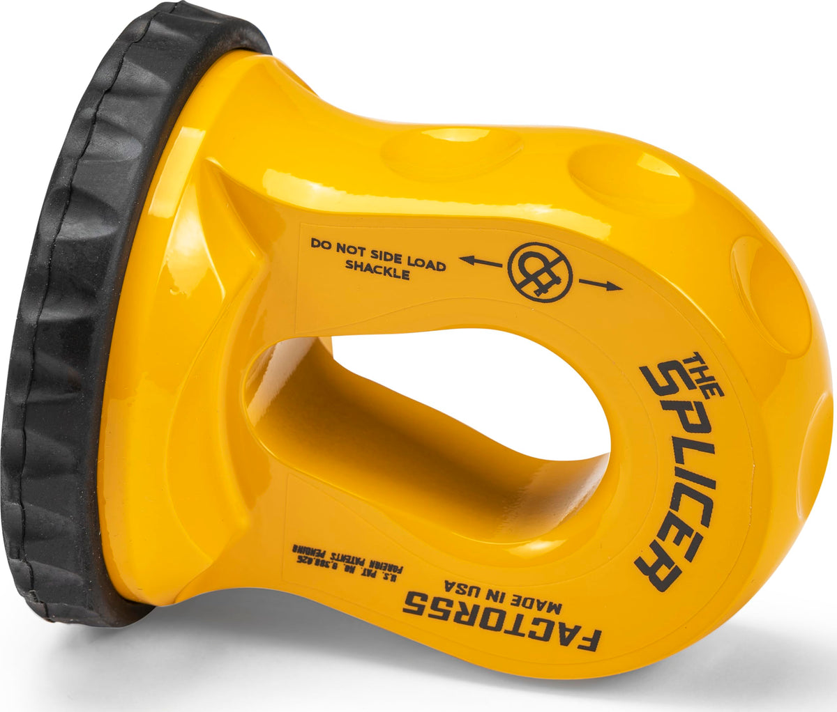 FACTOR 55 00352-03 Factor 55 Splicer Synthetic Rope Shackle, Fits Rope up to 1/2" - Yellow
