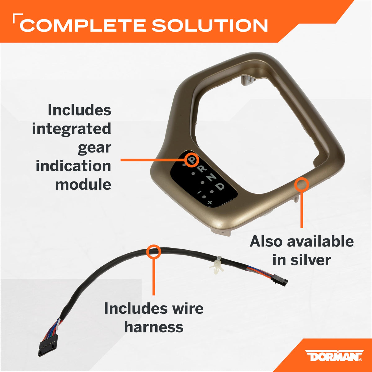 Dorman 601-401 Shifter Bezel with Harness Kit