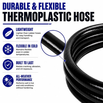 FLAME KING FK-GRD-12FTQC Flame King Propane 12ft RV Quick Connect Hose Adapter for 17" or 22" BlackStone or Flame King Griddle