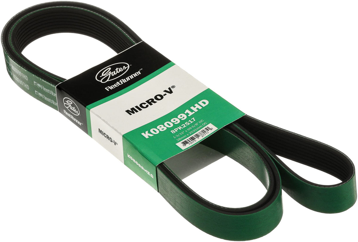 Gates K080991HD FleetRunner Micro-V Serpentine Drive Belt