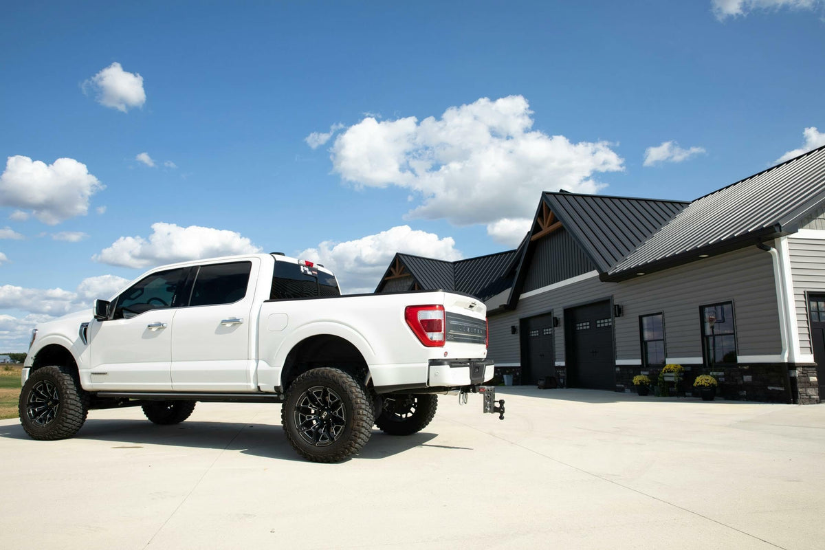 GEN-Y HITCH GH-513 GEN-Y Hitch GH-513 MEGA-Duty 2" Shank 5" Drop 2K TW 16K Hitch and GH-051 Dual-Ball