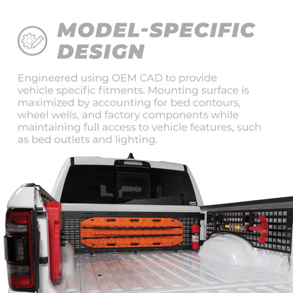 Putco 195103 Putco Truck Bed Front Bulk Head MOLLE Panel - Fits 2015-2027 Ford F150 / Raptor 2015-2027 5'7'' Bed