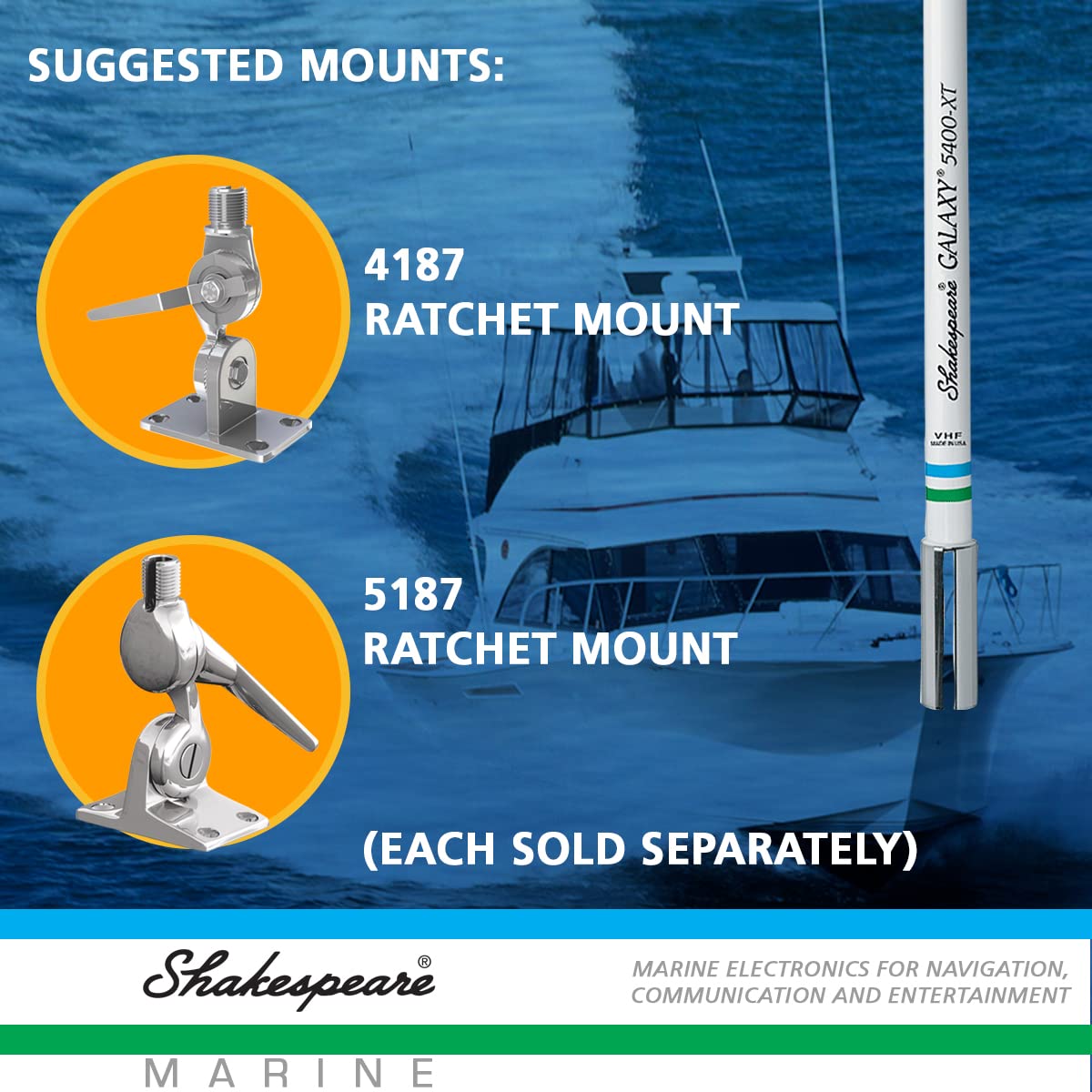 SHAKESPEARE 5400-XT Shakespeare 5400-XT Galaxy 4' VHF Antenna - 3dB Gain