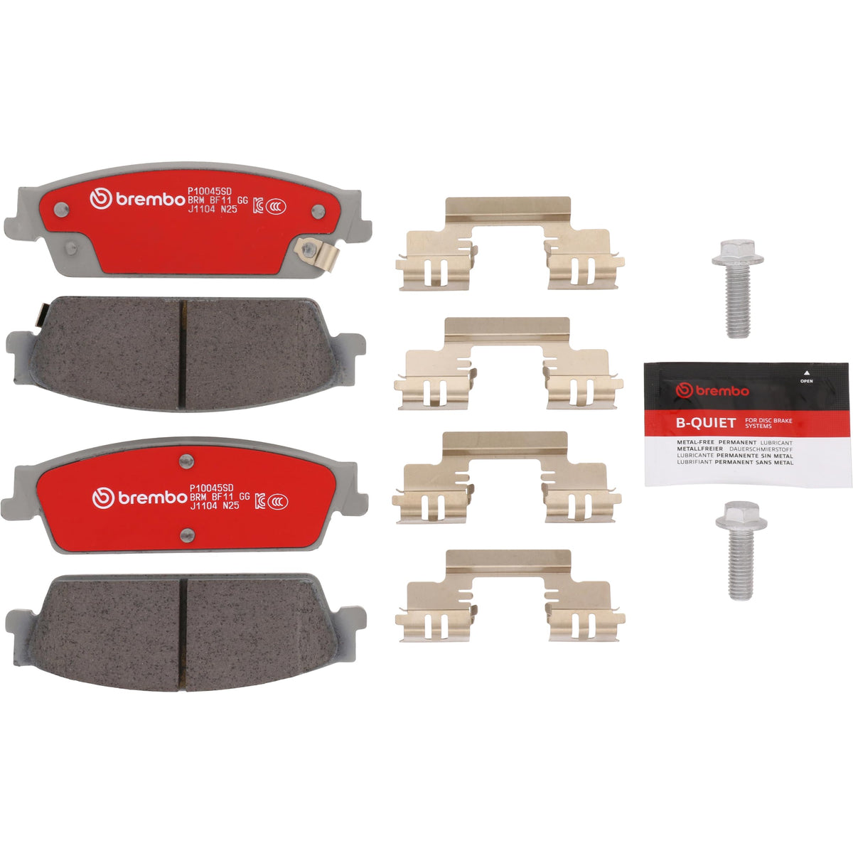 BREMBO P10045SD Brembo Disc Brake Pad Set Severe Duty P10045SD