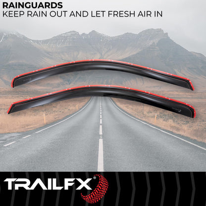 TrailFX 2446IC in-Channel Window Vents Rainguards