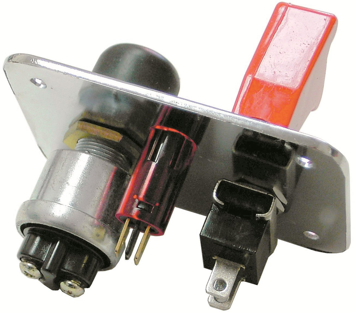 WIRTHCO 20280 WirthCo Battery Doctor 20280 Start Ignition Panel, 2 Switches Plus LED Indicator, Covered Toggle and Starter Button, Polished Aluminum, 12 Volt (20280)