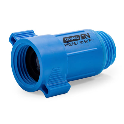 CAMCO 40143 Camco Camper/RV Water Hose Pressure Regulator | Reduces Water Pressure to Safe 40-50 PSI & Protects Trailer and Boat Plumbing | Easily Attaches to 3/4-Inch Garden Hose Threads (40143)