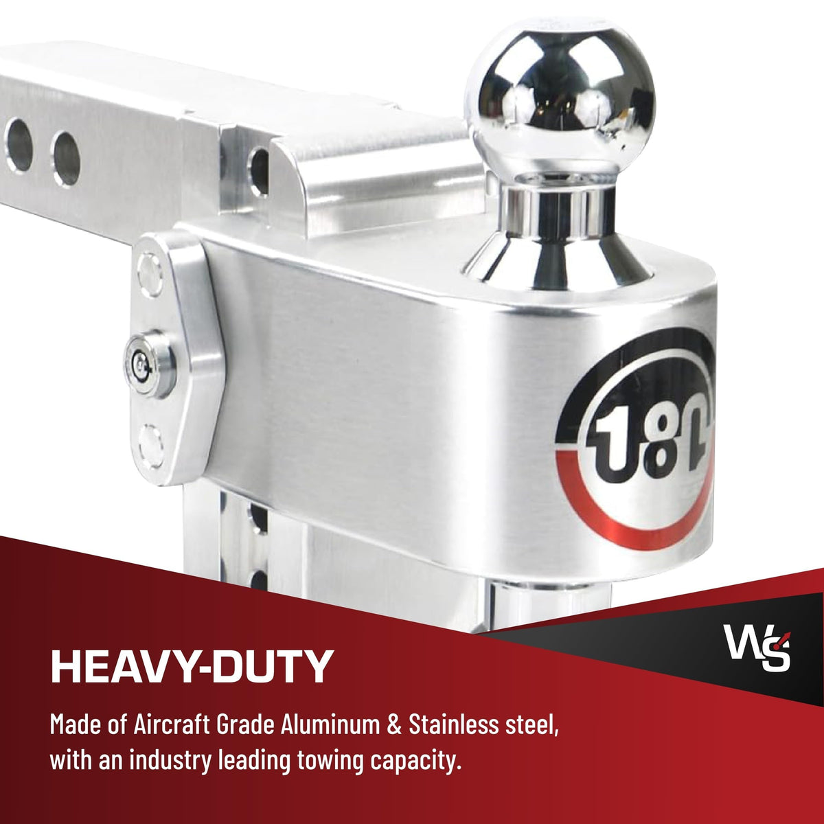 WEIGH SAFE CTB4-2-KA Weigh Safe Trailer Hitch Ball Mount, 4" Drop, 2" Receiver, Chrome Balls
