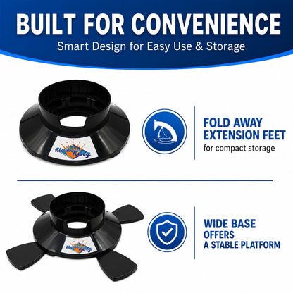 FLAME KING YSN1LBB Flame King YSN1LBB Propane Base for 1LB and 1/2LB Propane Canisters for Safety and Stability