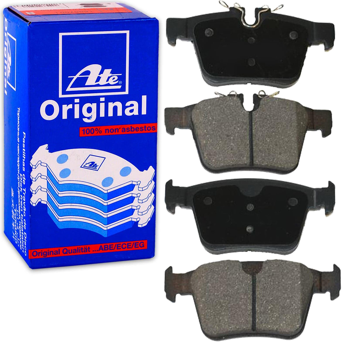 ATE 607326 ATE Semi-Metallic Rear Disc Brake Pad Set 607326 for Jaguar, Land Rover, Volvo