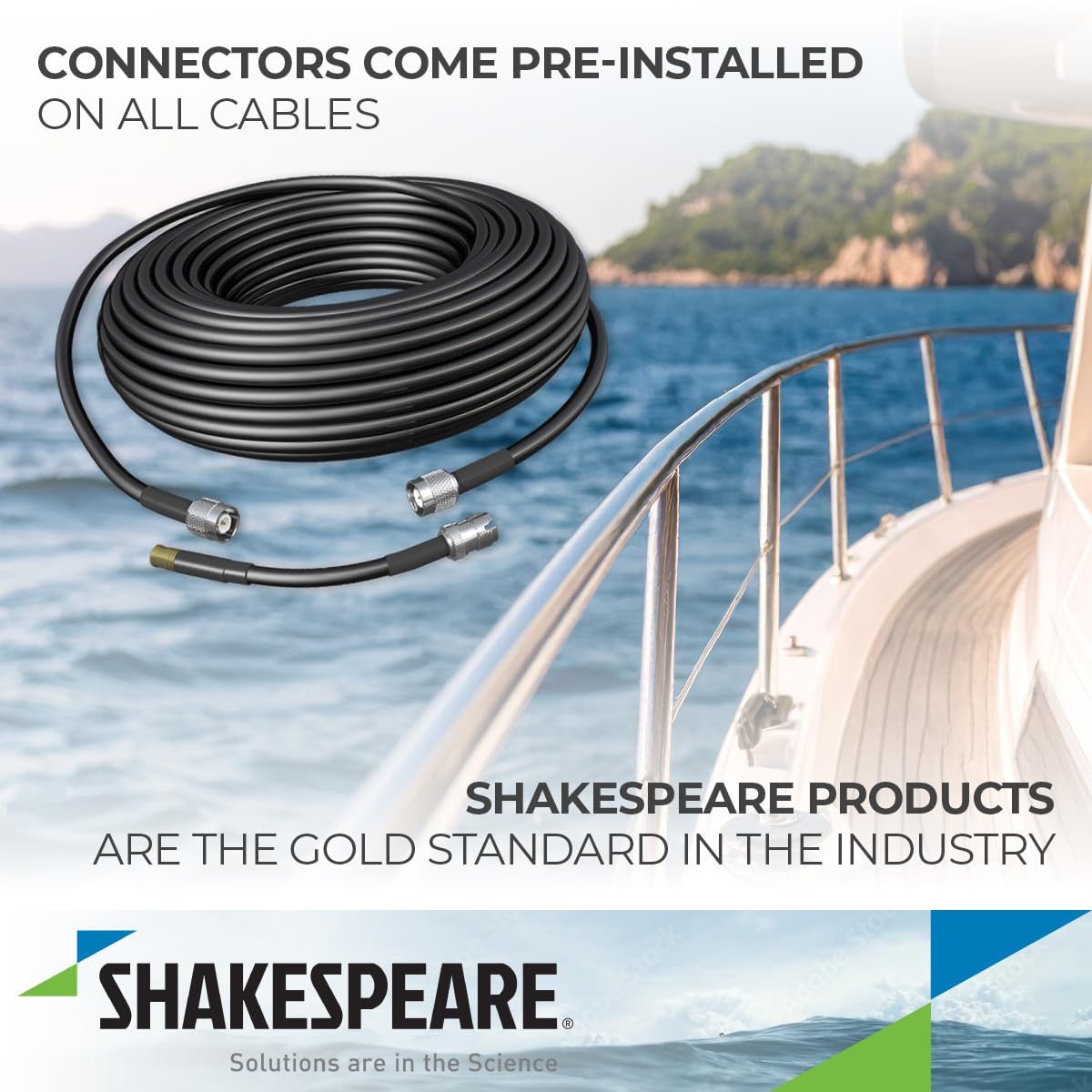 SHAKESPEARE SRC-90 Shakespeare SRC-90 REPLACEMENT CABLE FOR SRA-25/40 90'
