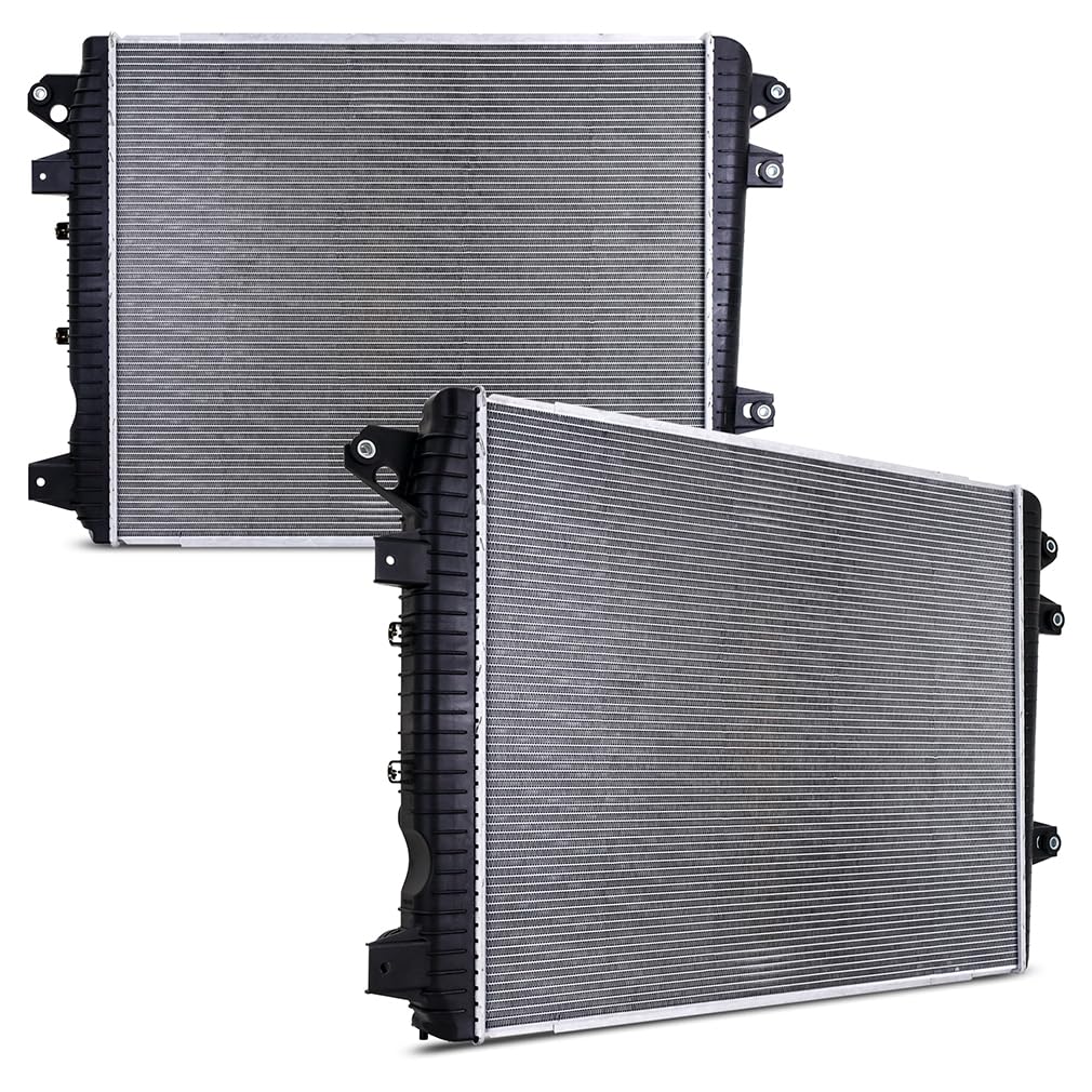 MISHIMOTO R13690 Mishimoto Replacement Radiator, Compatible with Chevrolet Silverado Duramax 6.6L, 2017-2019
