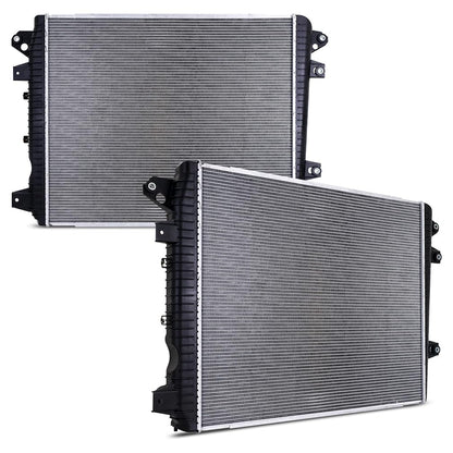 MISHIMOTO R13690 Mishimoto Replacement Radiator, Compatible with Chevrolet Silverado Duramax 6.6L, 2017-2019