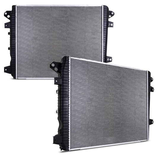 MISHIMOTO R13690 Mishimoto Replacement Radiator, Compatible with Chevrolet Silverado Duramax 6.6L, 2017-2019