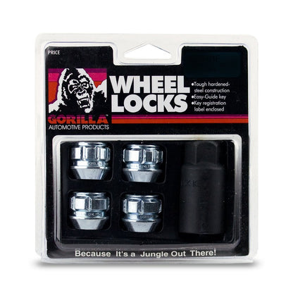 GORILLA 78641N Gorilla Automotive 78641N Acorn Open End Wheel Locks (14mm x 1.50 Thread Size) - Pack of 4