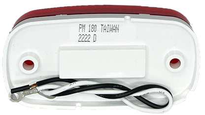 RV DESIGNER L903 RV Designer L903-4.13" x 2" Red Oblong Reflex LED Marker/Clearance Light