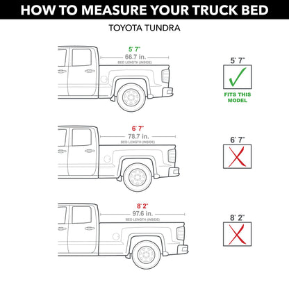 RealTruck 575M-XT RealTruck Roll-N-Lock M-Series XT Retractable Truck Bed Tonneau Cover – 575M-XT – Fits 2022 - 2025 Toyota Tundra Crew Cab, Double Cab 5' 7" Bed (66.7")