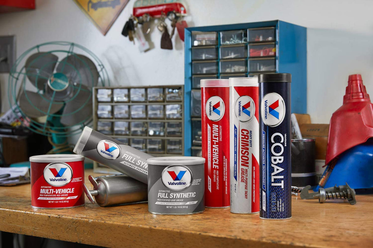VALVOLINE VV614 Valvoline - VV614 Multi-Vehicle High Temperature Red Grease 1 LB Tub