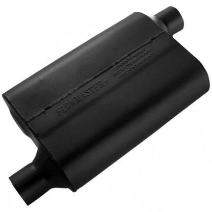 FLOWMASTER 42443 Flowmaster 40 Series Chambered Muffler – 2.25" Offset In / 2.25" Offset Out