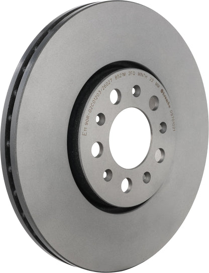 BREMBO 09701021C02 Brembo 09.7010.21 UV Coated vented Front Brake Rotor AUDI/SEAT/SKODA/SKODA (SVW)/VW/VW (FAW)/VW (SVW) OE# 6R0615301A