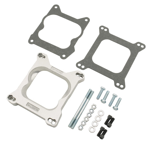MR GASKET 1932 Mr. Gasket Carburetor Adapter Kit 4Bbl To 4Bbl, Silver