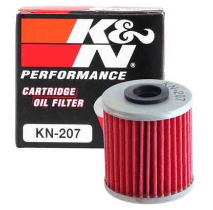 K&N FILTER KN-207 K&N Motorcycle Oil Filter: High Performance, Wrench Off Nut, KN-207
