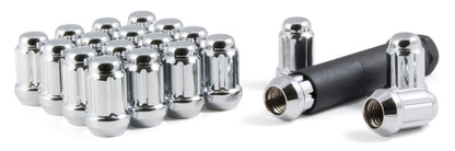 GORILLA K5CS-00012GR Small Diameter Spline Acorn Lug Nuts - 3/4" & 13/16" Dual Hex Key - 1/2"-20 Thread Size - Chrome Finish - Set of 20 (K5CS-00012GR)