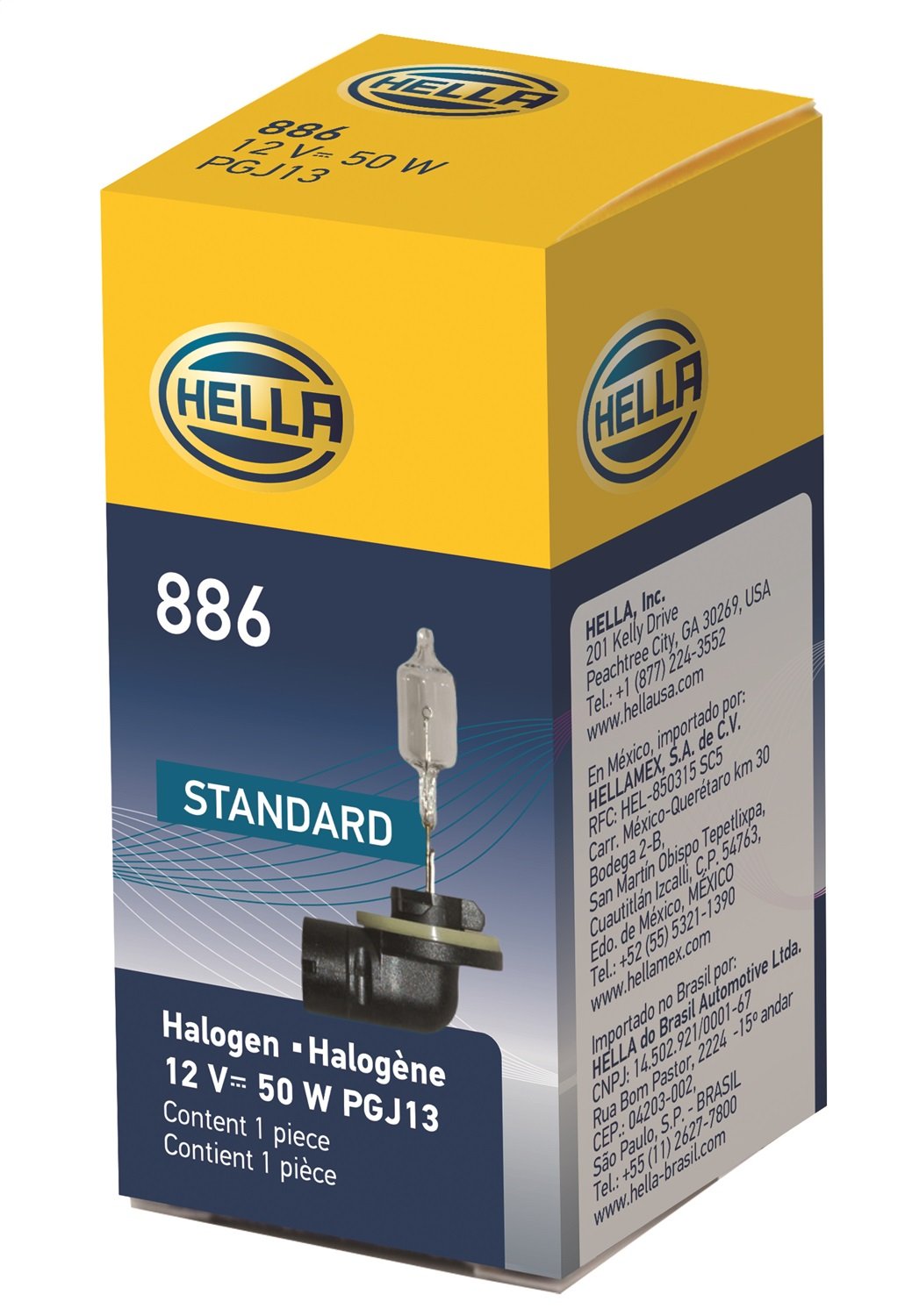 HELLA 886 HELLA 886 Standard Halogen Bulb, 12 V, 50W