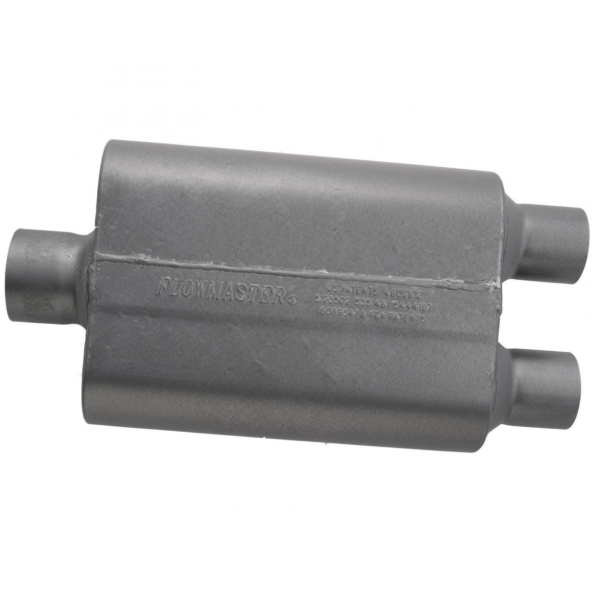 FLOWMASTER 8430452 Flowmaster 8430452 Super 44 Series Muffler 409S - 3.00 Center In and 2.50 Dual Out - Aggressive Sound