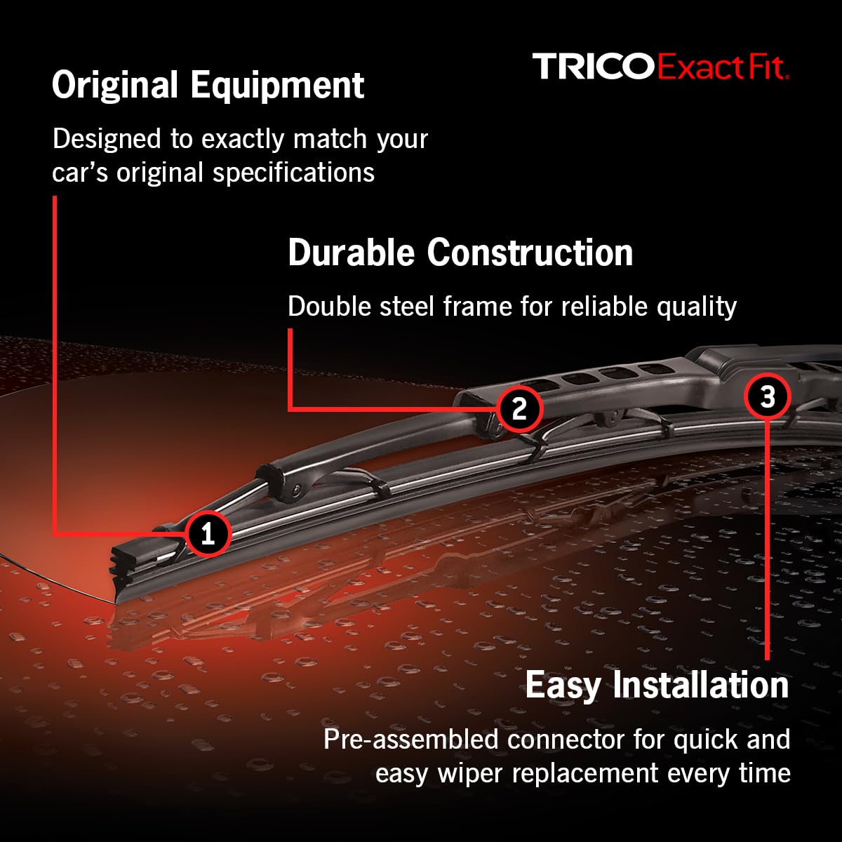 TRICO 12-K Trico - 12K Exact Fit 12-K Wiper Blade, Multicoloured