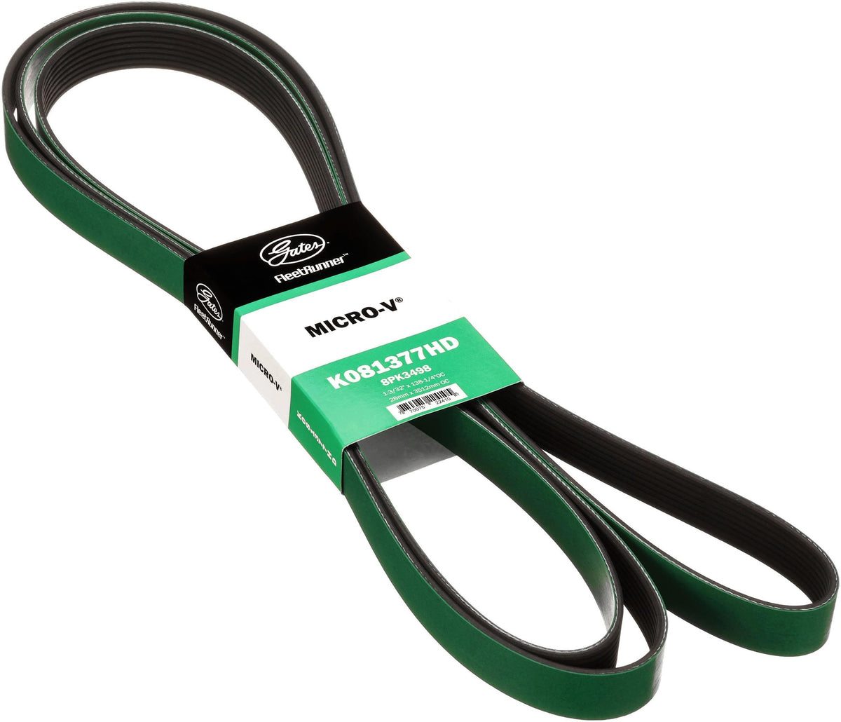 Gates K081377HD FleetRunner Micro-V Serpentine Drive Belt