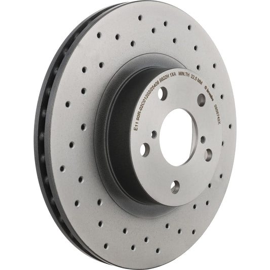 BREMBO 0956742XC02 Brembo 09.5674.2X Xtra UV Coated vented drilled Front Brake Rotor SUBARU/TOYOTA OE# 26300AE071