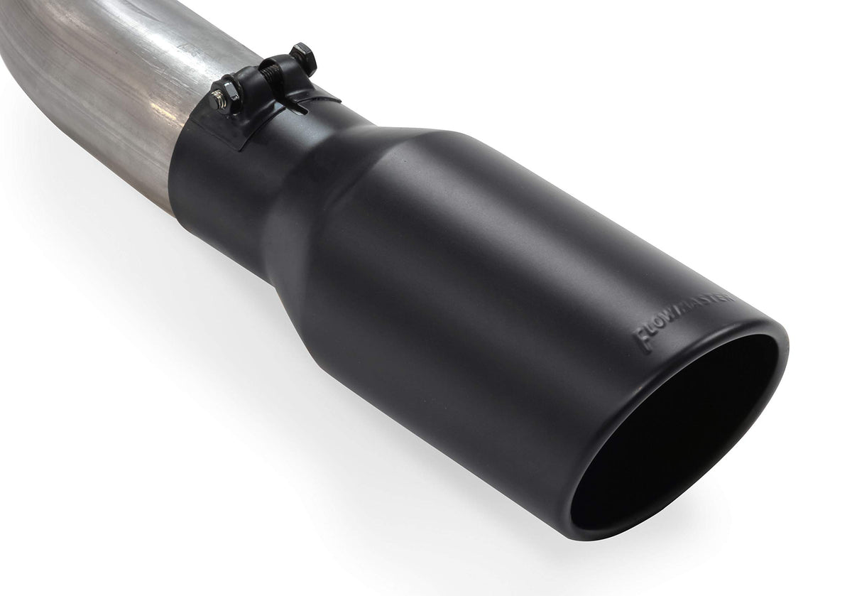 FLOWMASTER 717864 Flowmaster 717864 FlowFX Cat-Back Exhaust Kit 3 Inch 409 Stainless Steel 4.5 Inch Black Ceramic Coated 304 Stainless Steel Tip Compatible with 2009-2014 Ford F-150 3.5L Ecoboost 4.6L 5.0L 5.4L