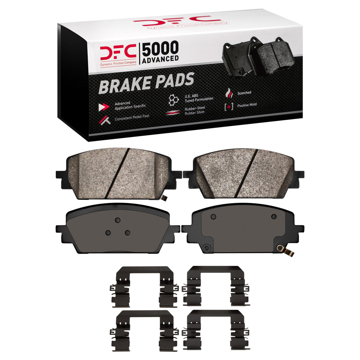 Dynamic Friction 1551-2380-01 ADVANCED BRAKE PADS-CERAMIC AND HAR