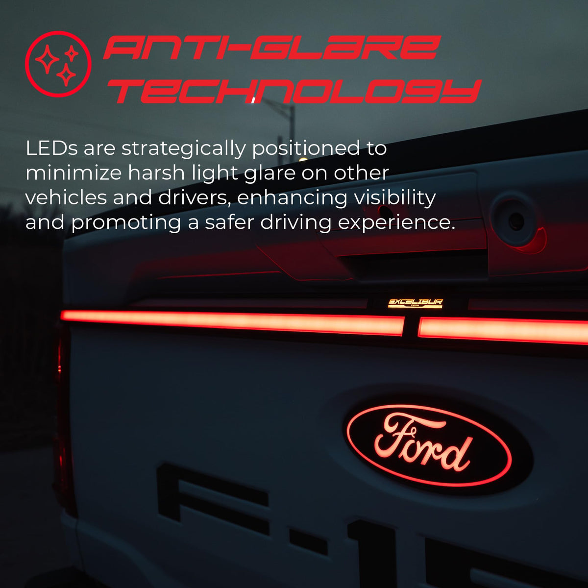 Putco 92060-12 Putco 92060-12 Excalibur LED Tailgate Light Bar for 2021-2023 Ford F-150 with Factory Halogen Tail Lamps