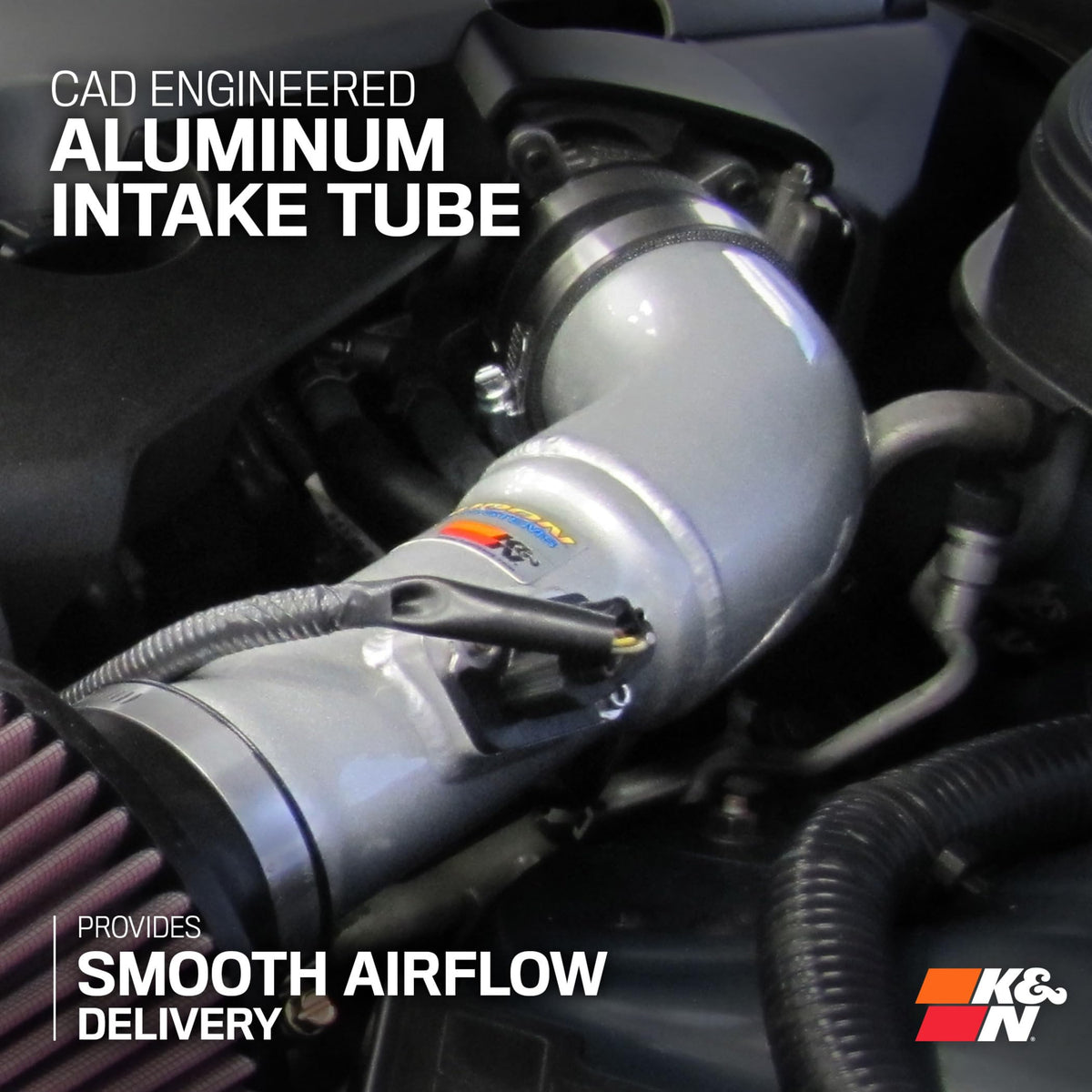 K&N FILTER 69-7078TS K&N Cold Air Intake System: High-Flow Air Filter, Increase Performance & Acceleration: Compatible with 2008-2020 Infiniti/Nissan: G37, 370Z, 69-7078TS