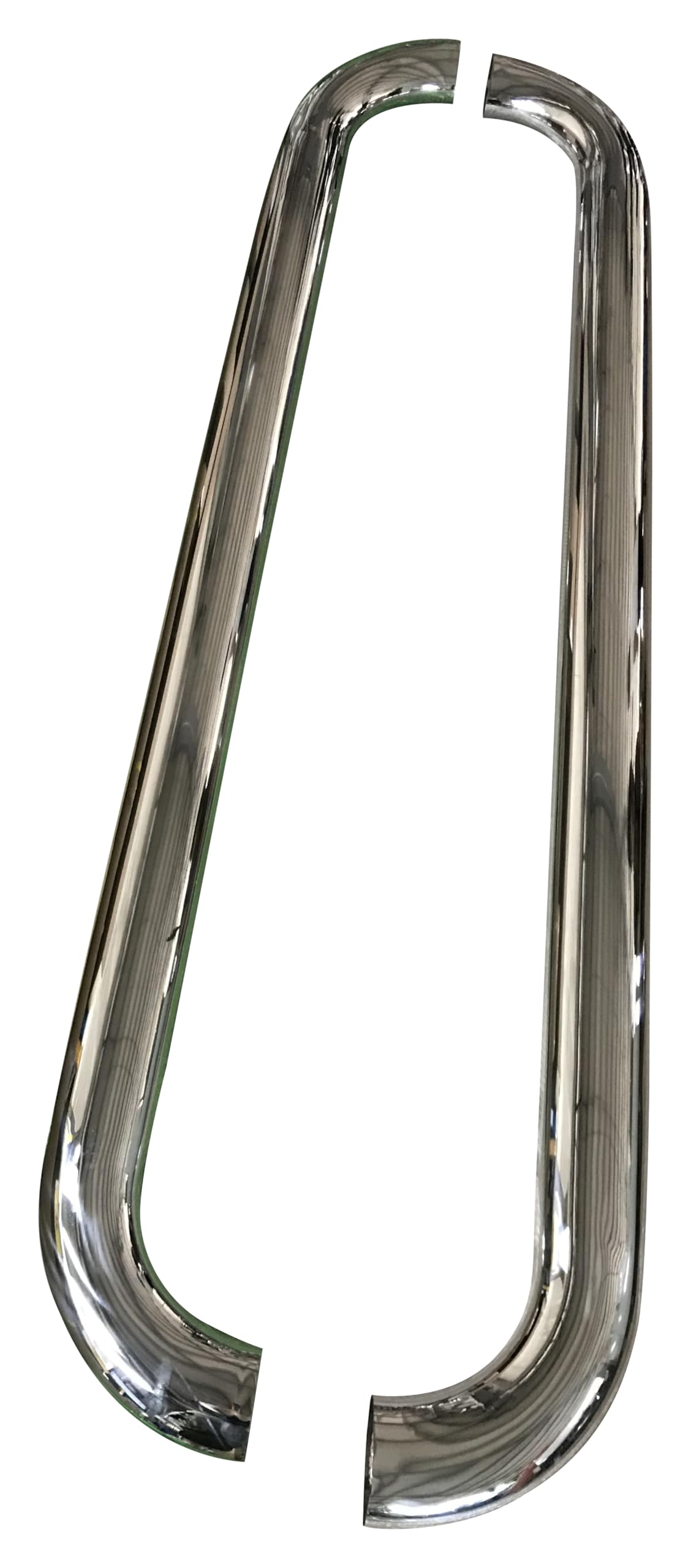 TRAILFX A1013S TrailFX Nerf Bars Fits Ram 1500 Quad Cab 2019-2025 Polished Marine-Grade Stainless Steel 4 Inch Oval Bent Side Steps with Slip-Resistant Step Pads Rocker Panel Mount Set of 2 Running Boards
