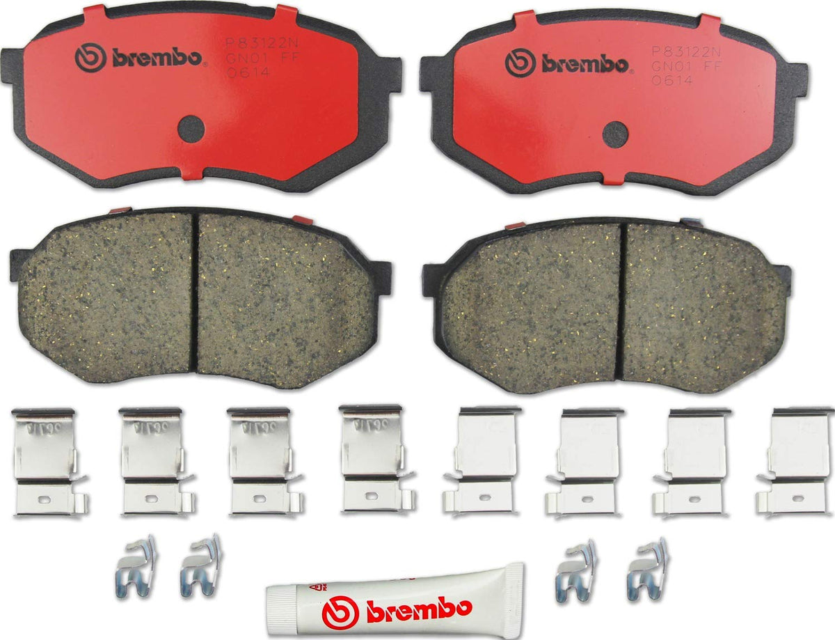 BREMBO P83122N Brembo P83122N Premium Ceramic Front Disc Brake Pad Set MAZDA OE# 0446504020