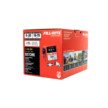 FILL RITE 807CMK Fill-Rite 807CMK 3 Wheel Mechanical 3/4" 5 to 20 GPM Fuel Transfer Meter w/Mounting Kit For 1200, 2400, 600, & 700 Series Pumps