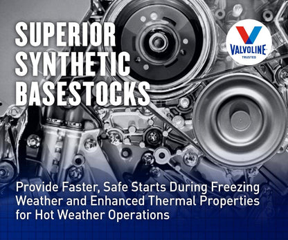 VALVOLINE 774038 Valvoline Premium Blue Extreme SAE 5W-40 Full Synthetic Diesel Engine Oil 1 GA