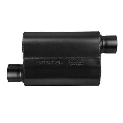 FLOWMASTER 943043 Flowmaster 943043 40 Delta Flow Muffler - 3.00 Offset In and 3.00 Offset Out - Aggressive Sound