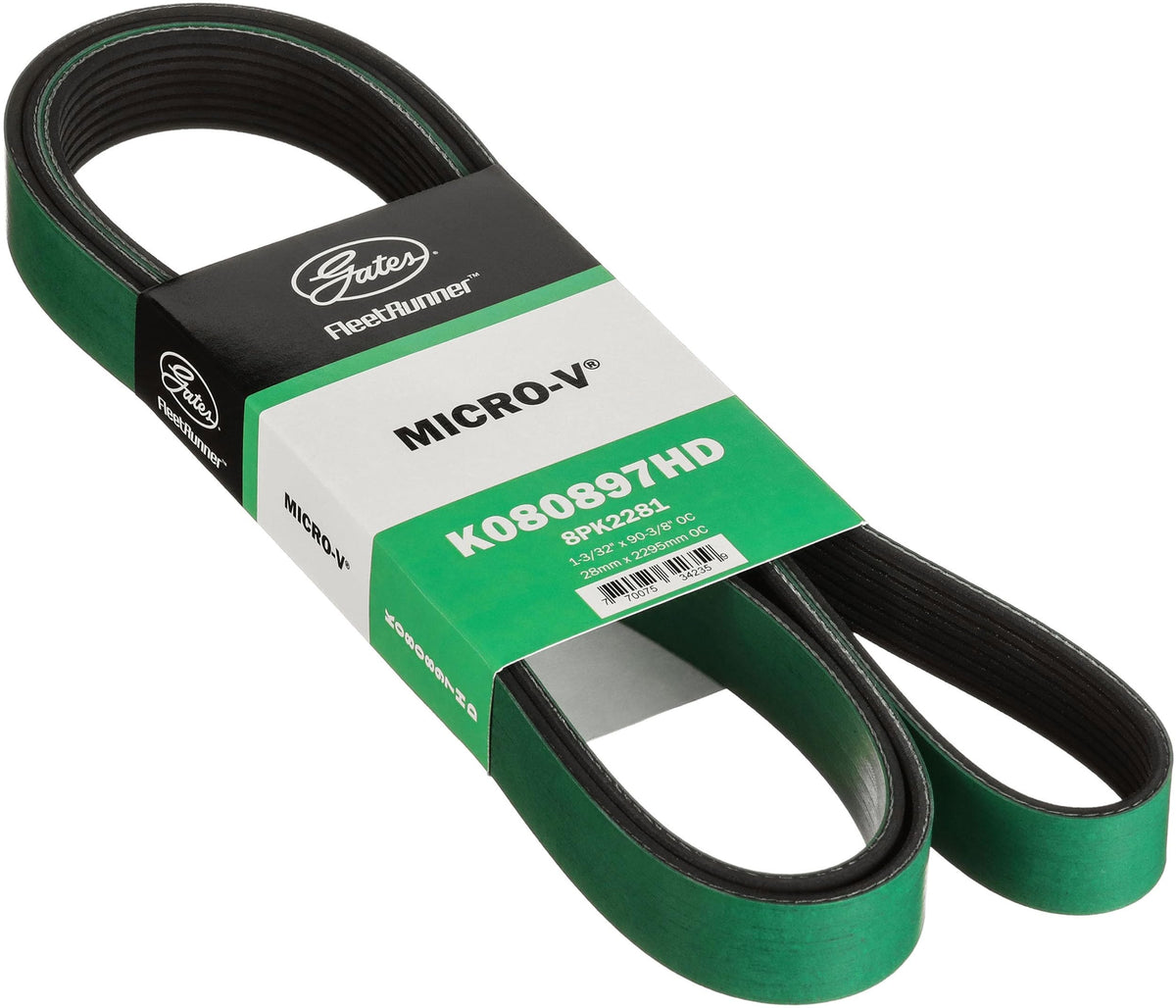 Gates K080897HD Fleet Runner Heavy Duty Micro V Serpentine